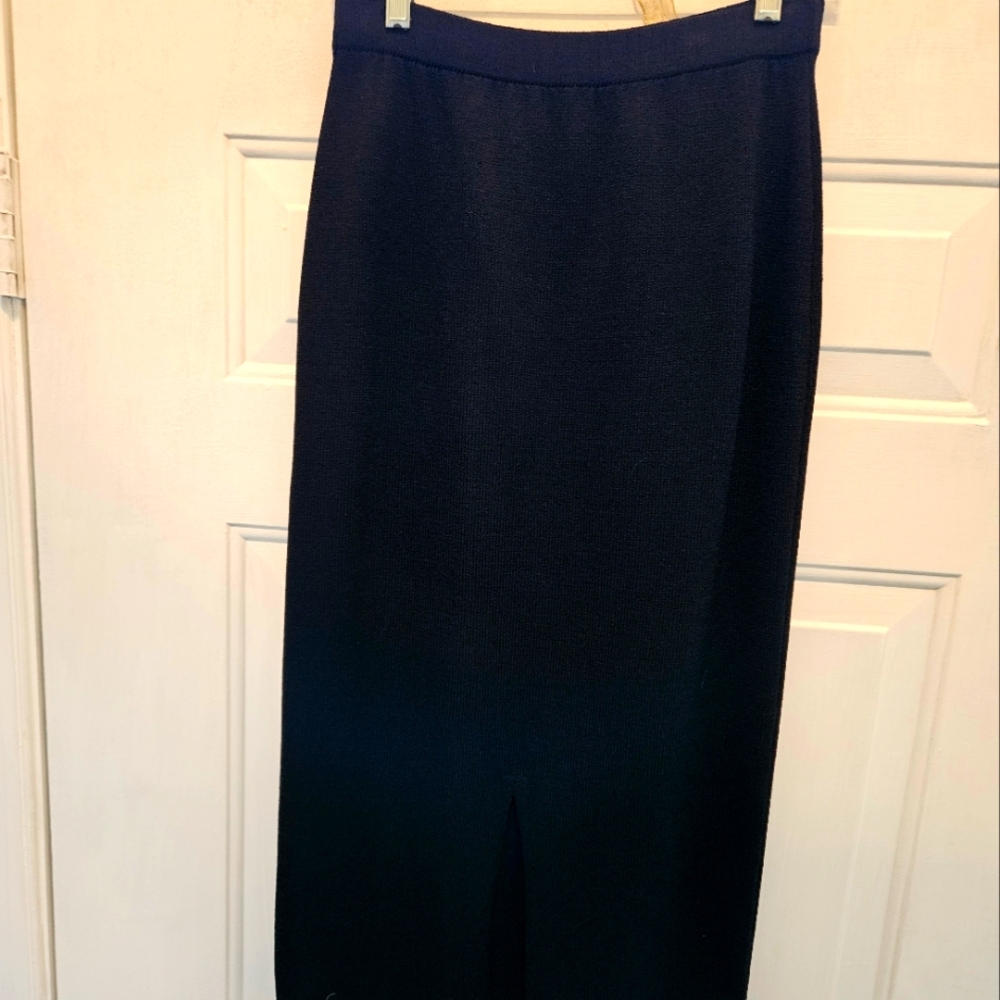 St. John Basics Long Knit Skirt